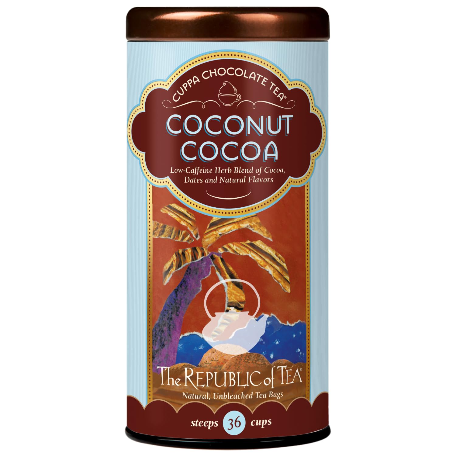 The Republic of Tea Coconut Cocoa Herb Tea - 36 Count, Pack of 1
