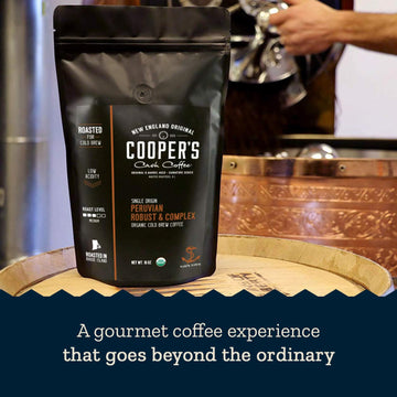 Peruvian Organic Cold Brew Coffee, Single Origin & Gourmet Beans, Tasting Notes Of Caramel With A Touch Of Cherry & Orange, Medi