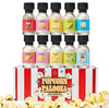 Kiri & Sons Gourmet Popcorn Seasoning Sampler Kit, 10 Flavor Variety Pack - Including Kettle Corn, Garlic Parmesan, Bacon Chedda