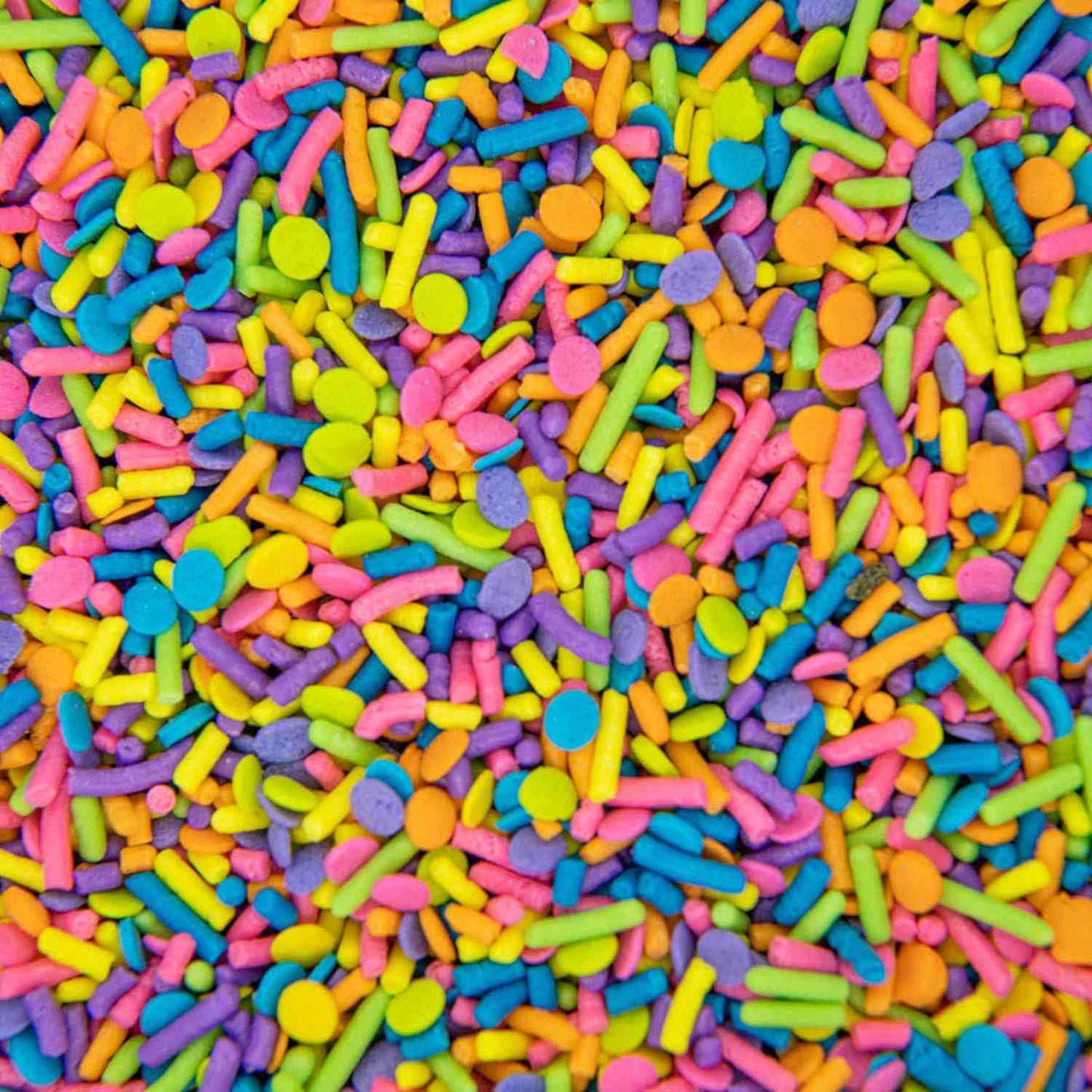Neon Sprinkles For Baking Cupcakes - Neon Confetti Sprinkles For Cake, Cookie, Cupcake Decorating, And Toppings - Neon Cake Deco