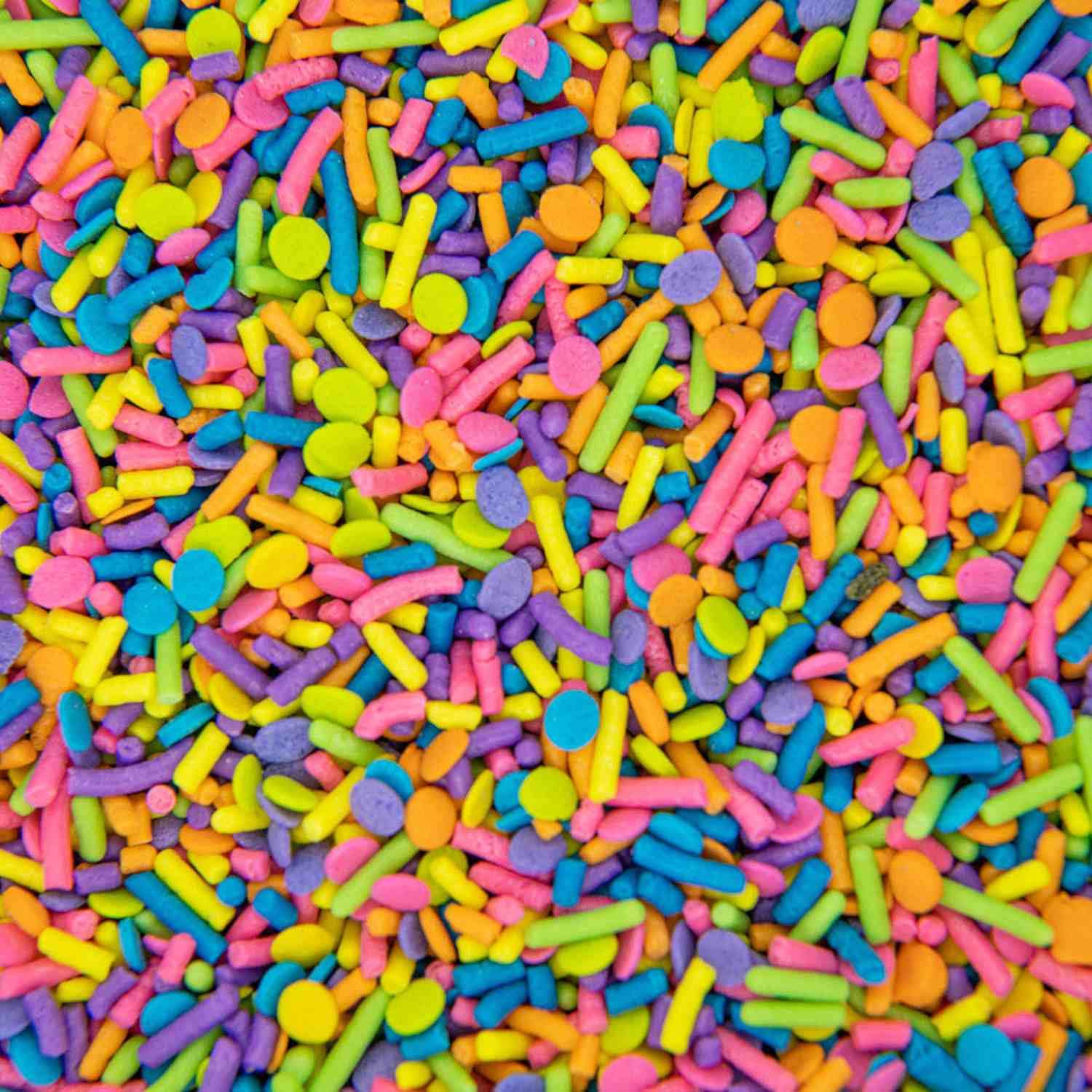 Neon Sprinkles For Baking Cupcakes - Neon Confetti Sprinkles For Cake, Cookie, Cupcake Decorating, And Toppings - Neon Cake Deco