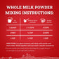 Hoosier Hill Farm Whole Milk Powder, 400 Ounce Bulk Pack
