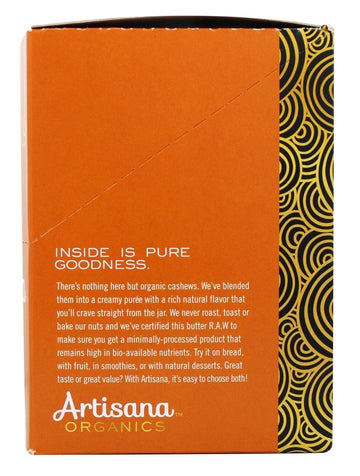 Artisana Organic Raw Cashew Butter 10 Pack, 1.06 Oz
