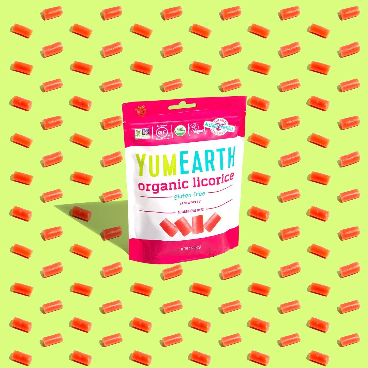 Yumearth Organic Licorice Lovers Variety Pack, 5Oz(Pack Of 6), Allergy Friendly, Strawberry, Pomegranate, Black Licorice, Gluten