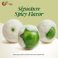 NY Spice Shop Hot Wasabi Peas Bulk - 3 Pound Crunchy Wasabi Pea Mix - Delicious Wasabi Green Peas - Hot Green Peas - Dried Wasab