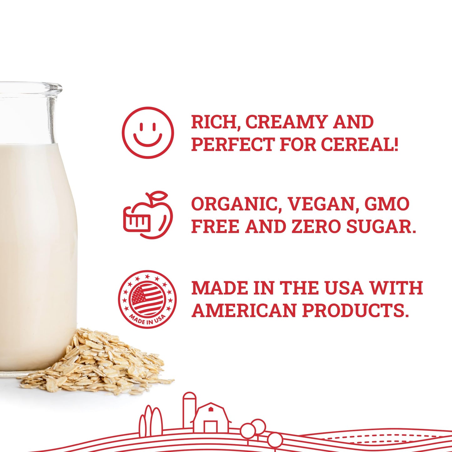 Hoosier Hill Farm Organic Oat Milk Powder  2LB (Pack of 1)