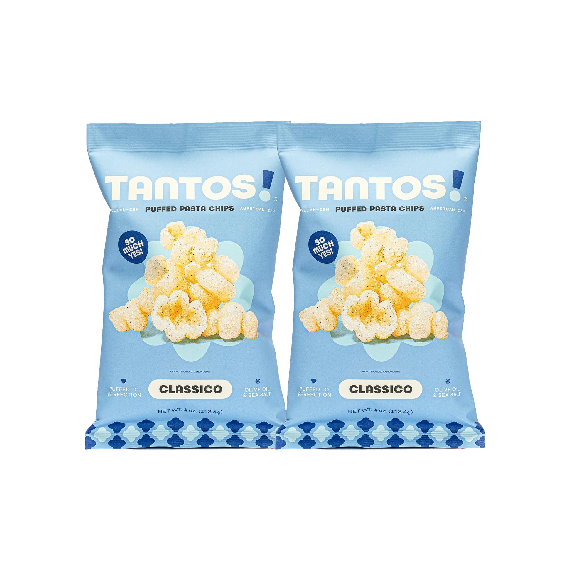 Tantos! Puffed Pasta Chips  Healthy Pasta Snack By Top Chef Joe Sasto  As Seen On Marine Theme Tank  Plant Based  Low Calorie  Crunchy Chips  Variety Pack  Marinara  Pesto  Cacio E Pepe  Classico  Gourmet Bold Flavors  4 Oz 2 Pack Of Classico