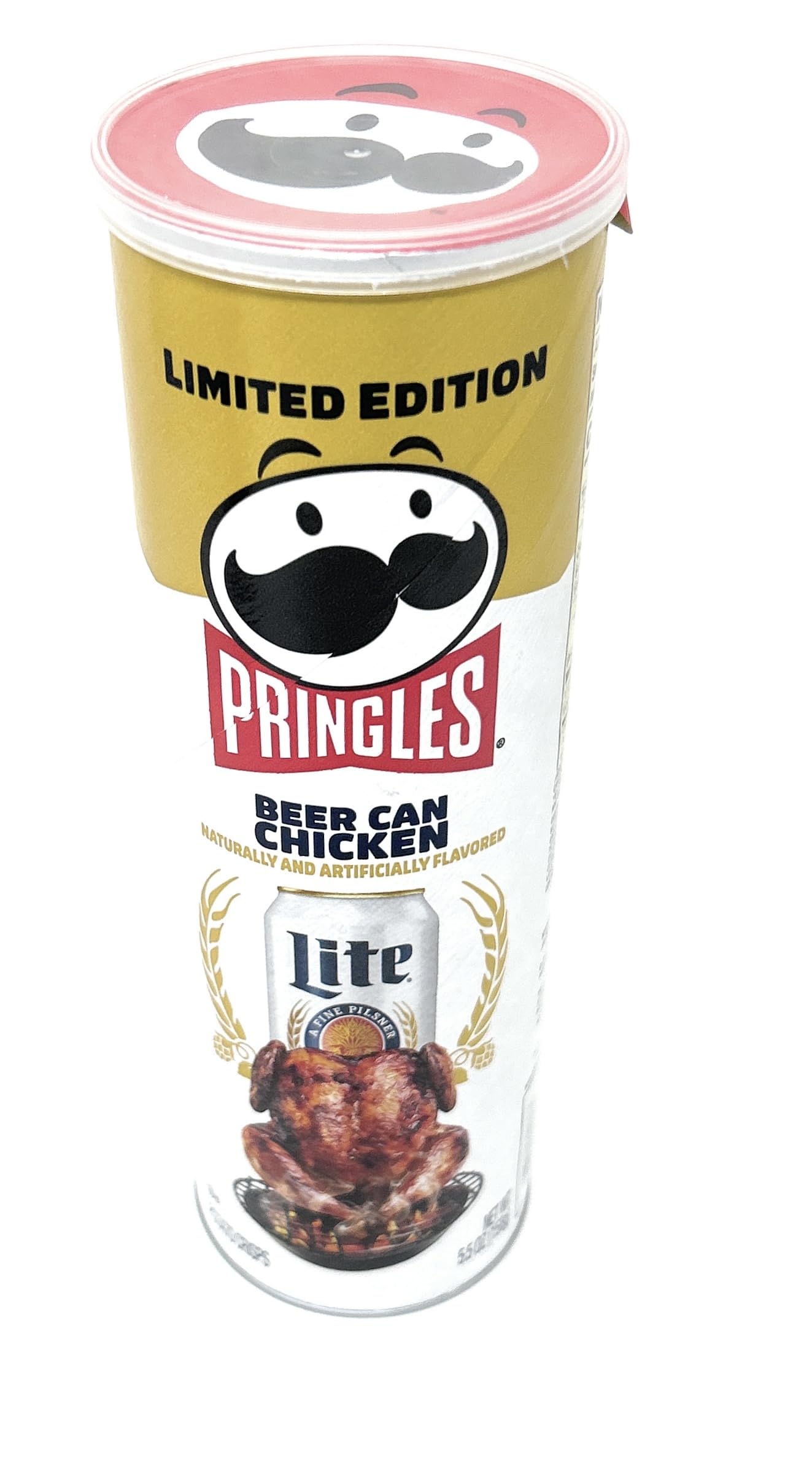 Pringles malt-inspired Potato Chips Variety Set - 3 Flavors (Braised Steak, Chicken, Grilled Brat) - 5.5oz - Pack of 3 Cans