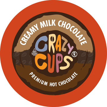 Crazy Cups Creamy Milk Chocolate Hot Chocolate Pods For Keurig K Cups Malt-Inspired, Single Serve Milk Hot Cocoa Pods, 22 Count