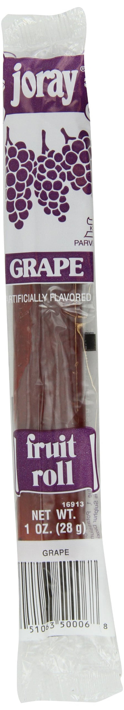 Joray Fruit Roll, Grape, 1-Ounce Units (Pack of 48)