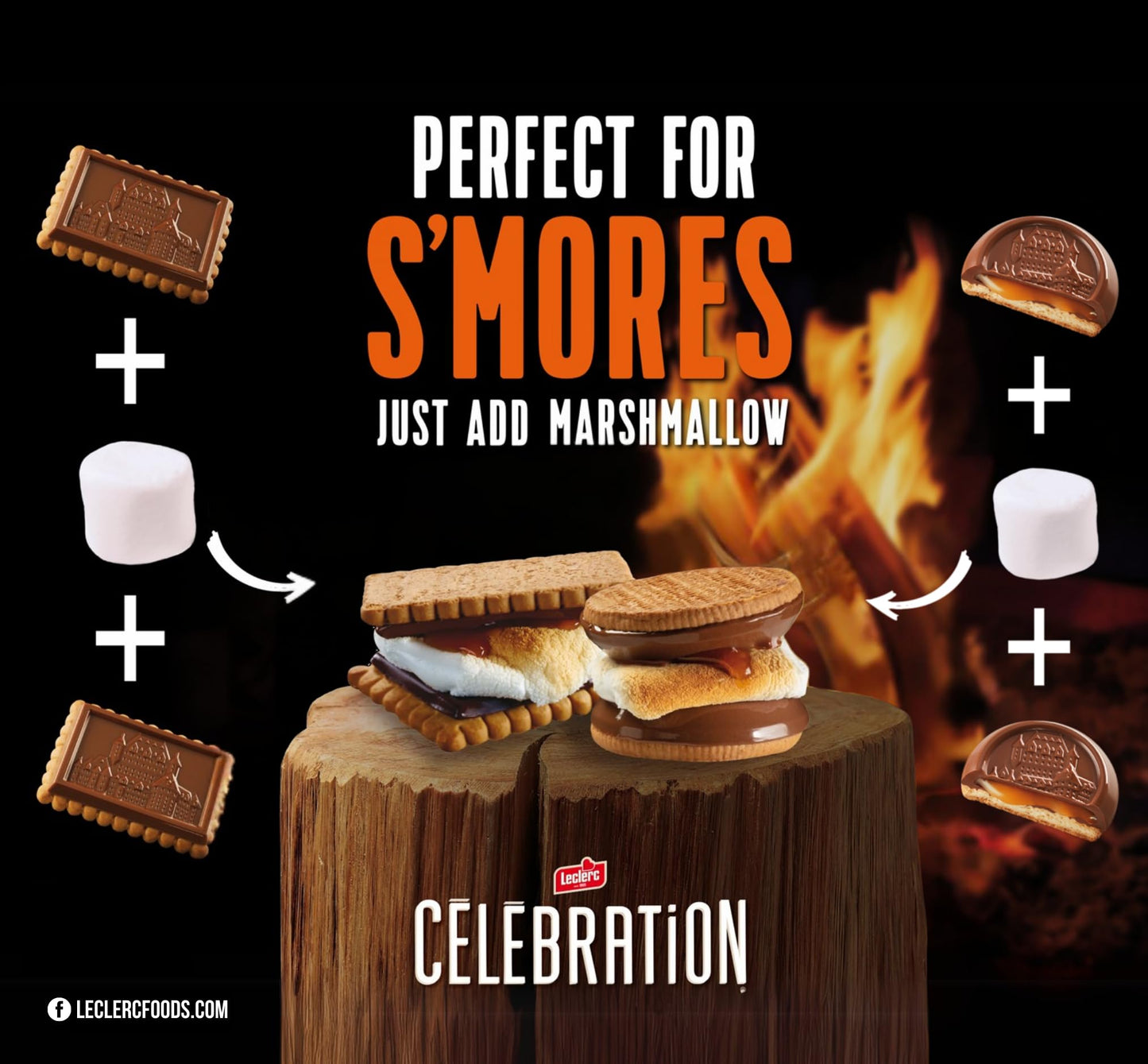 Leclerc Celebration Butter Cookies With Milk Chocolate, Premium Chocolate Cookies, A Canadian Classic, 3 Pack