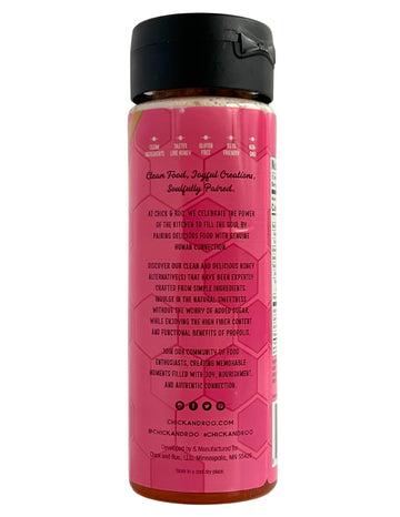 Chick & Roo Zero Sugar Honey Substitute - Classic Flavor: Naturally Enriched With Honey & Propolis, Sugar Free, Prebiotic Fiber,