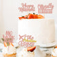Rssta i Cupcake Toppers, Happy Retirement, Rose Gold, Glitter, 24 Pack, No Work Zone, Cake Decorations