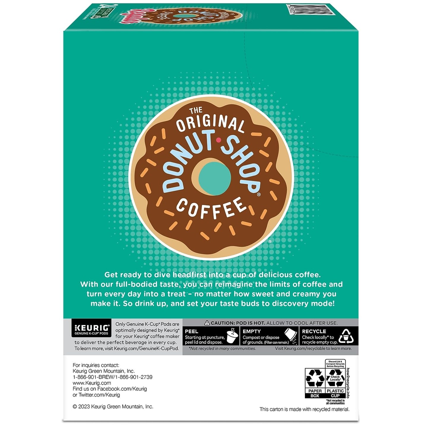 Green Mountian 60052101 Donut Shop Coffee K-Cups  24/box
