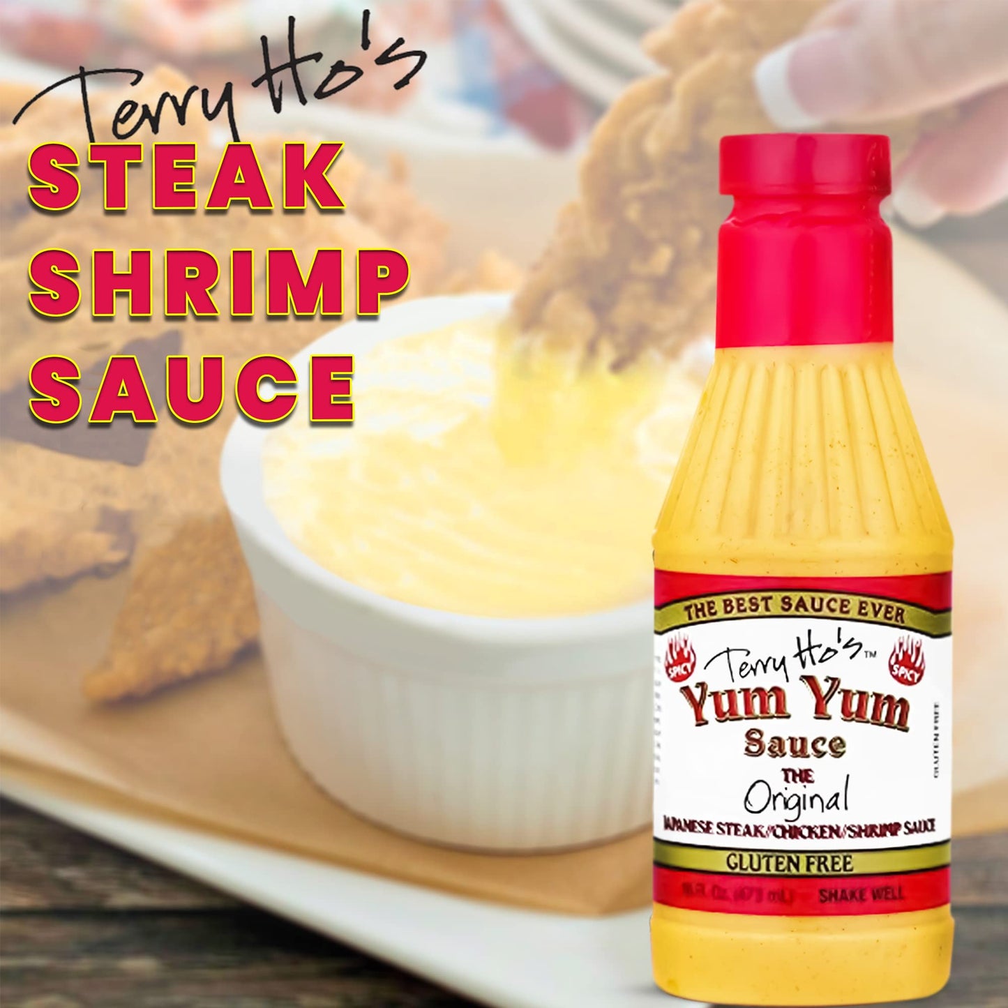 Terry Ho'S Yum Yum Spicy Sauce 16 Oz - Sweet And Tangy Japanese Sauce For Dipping, Marinades, And Dressings - Perfect For Differ