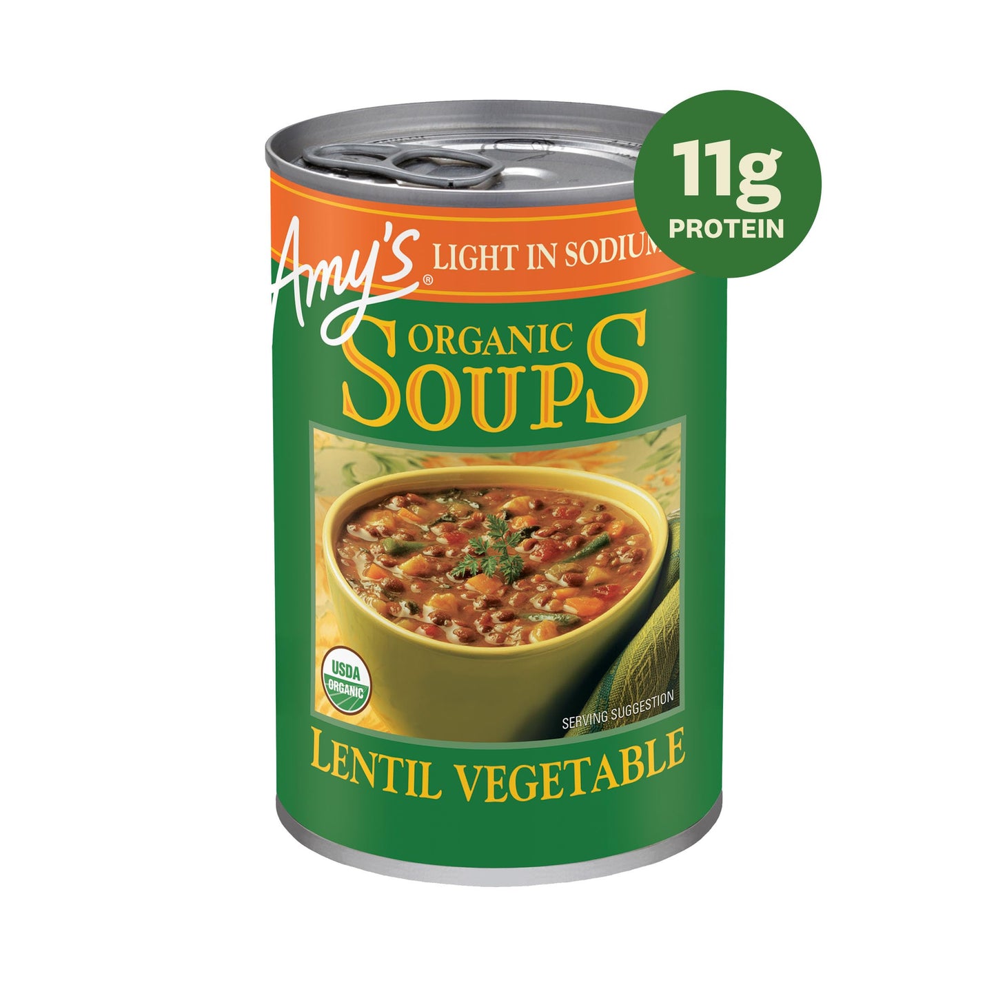 Amys Soup, Organic Light in Sodium Variety Pack, Vegetable, Split Pea and Lentil Canned Soup, Made With Organic Vegetables, Pac