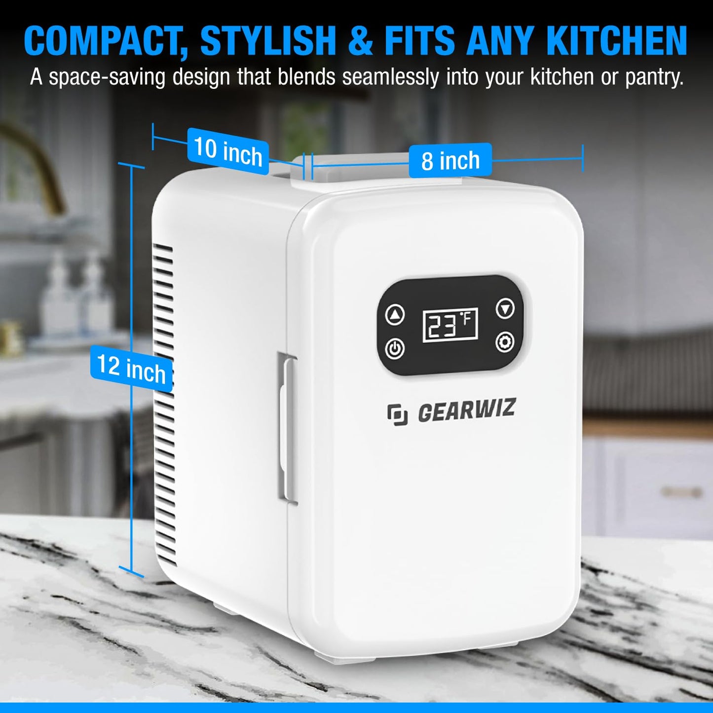 Gearwiz Sourdough Starter Home with Temperature Control - Compact Fermentation Box with Heat & Cool Modes - Fits 1L Jar - Bread