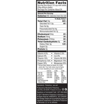 Wonderful Roasted Lightly Salted Pistachios, 48 oz