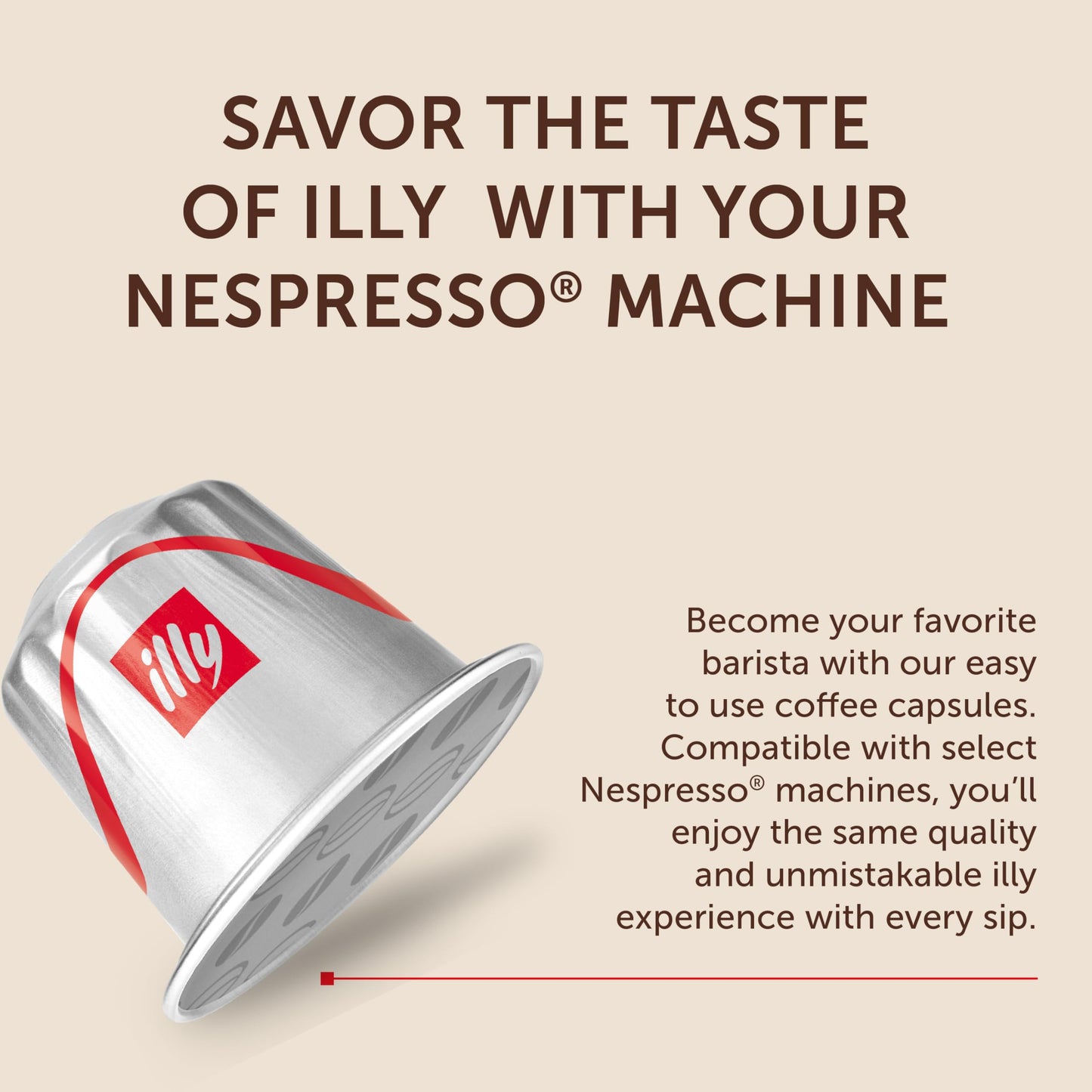 Illy Aluminum Espresso compact pieces for Nespresso Machines - Intenso Lungo Roast - 10 Count (Pack of 5)