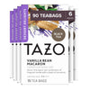 Tazo Dessert Delights Tea Vanilla Bean Macaron Sugar And Calorie Free 15 Count, Pack Of 6