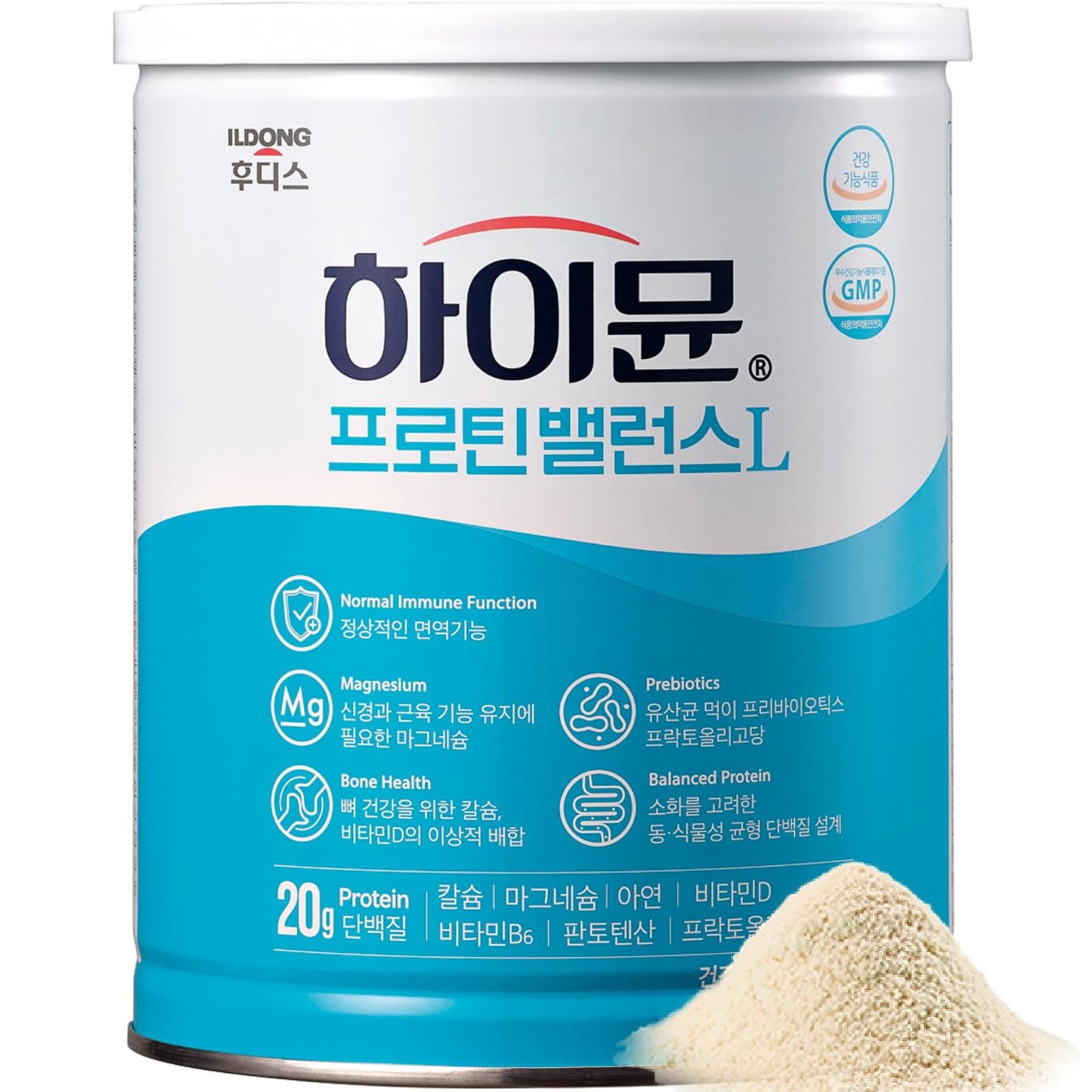 Korean Food Ildong Foodis Himmune Protein Balance (608G) 6-Protein Blend For Optimal Nutrition  608G Large-Capacity Powder  Dietary Fiber  Protein Drinks