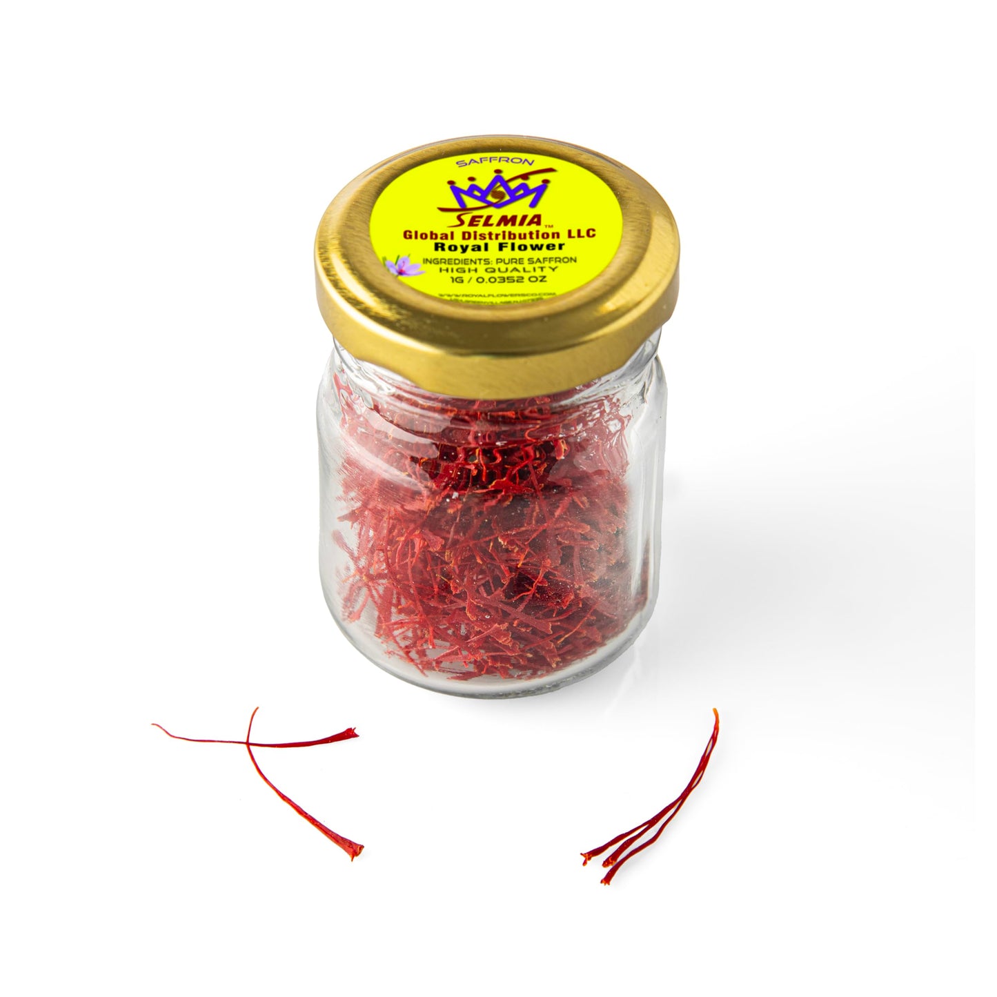 SELMIA, Pure Saffron, All Red Saffron Threads, For Paella, Rice, Desserts, Kabob, Golden Milk, Tea, Risotto, Beverage, Ice cream