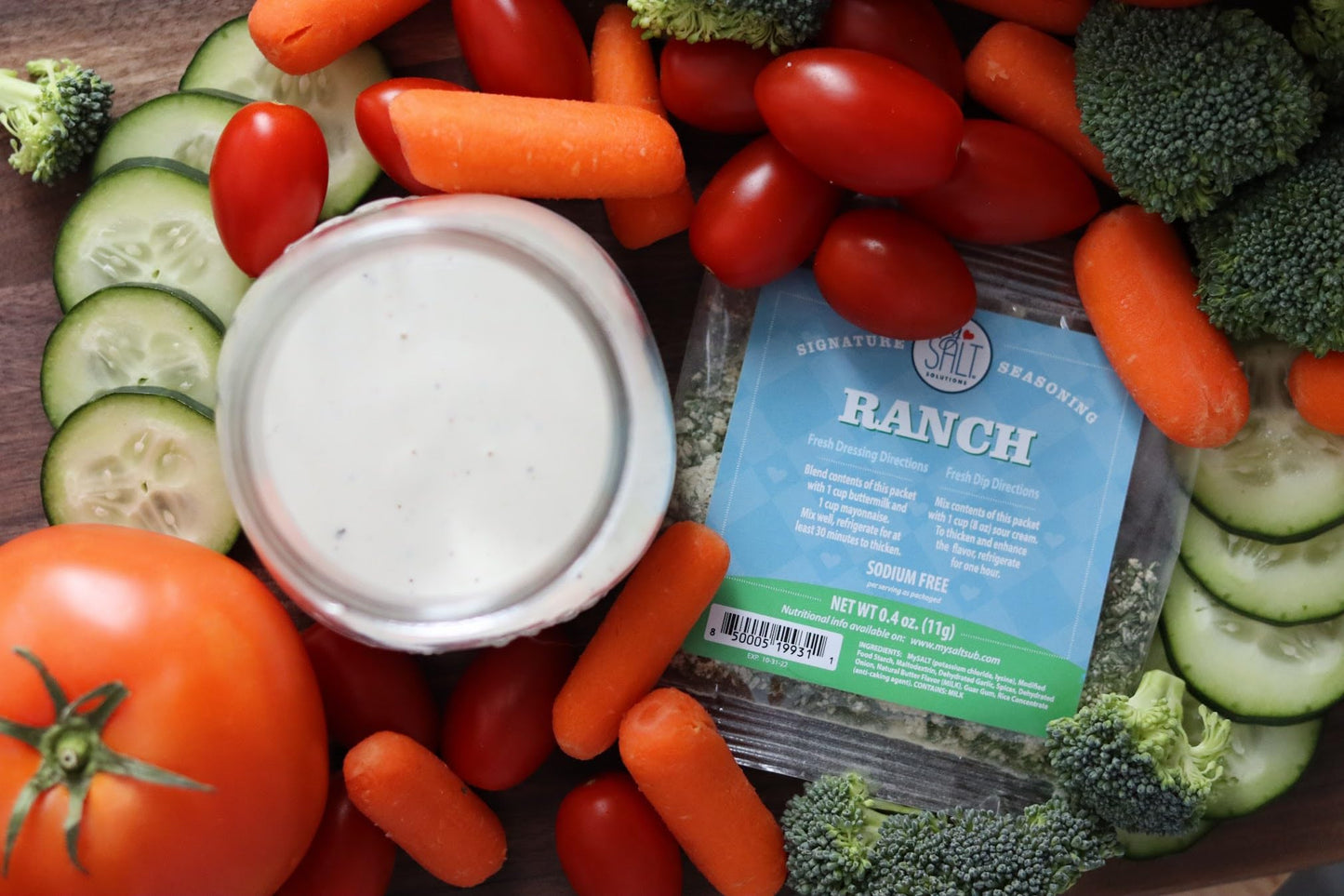 Mysalt Ranch Dressing Mix – 5 Pack – Sodium-Free Seasoning – Restaurant-Style Ranch Flavor For Low-Sodium Homemade Dip Or Dressing