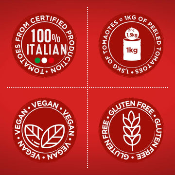 Mutti Crushed Tomatoes (Polpa), 14 oz. | 1 Pack | Italys #1 Brand of Tomatoes | Fresh Taste for Cooking | Canned Tomatoes | Vega