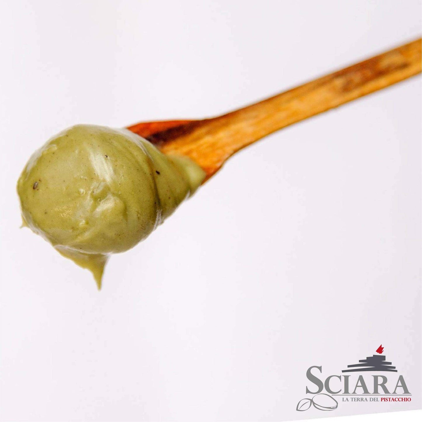Sciara | Italian Spreadable Pistachio Cream | Premium Quality Pistachio from Bronte | Glass Jar 190g (6.7 oz) (Pack of 1)