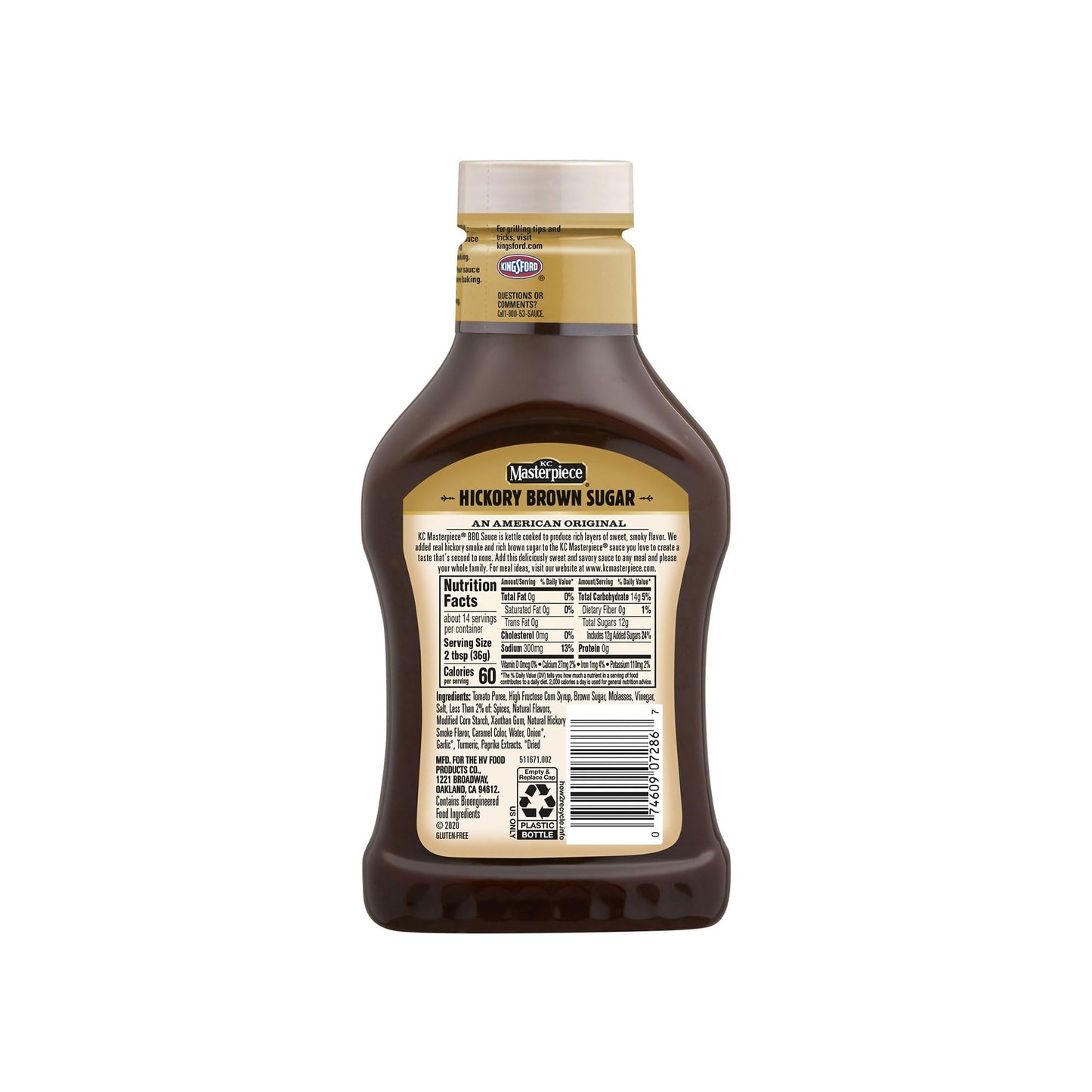 Kc Masterpiece, Hickory Brown Sugar Barbecue Sauce, 18Oz Bottle (Pack Of 3)