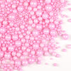 Valentines Sprinkles, Pink Pearl Sugar Sprinkles for Cake Decorating, 150g/5.29oz Mix Size, Desserts Decoration, Cupcakes Cookie
