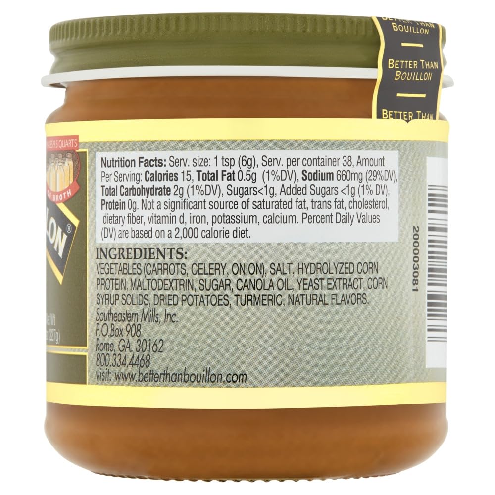 Better Than Bouillon Brand Vegeterian Varirty Pack With 1 No Chicken Base, 1 Roasted Vegetable Base And 1 Garlic Base, 8 Ounce J