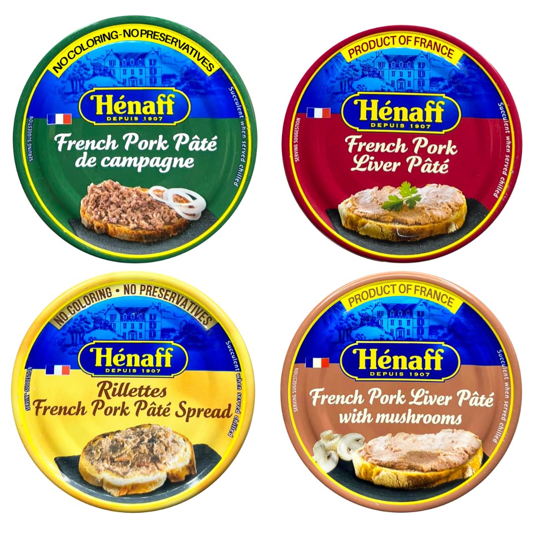 From France Henaff Mix Pates And Rillette 4 Types Of Different Tastes