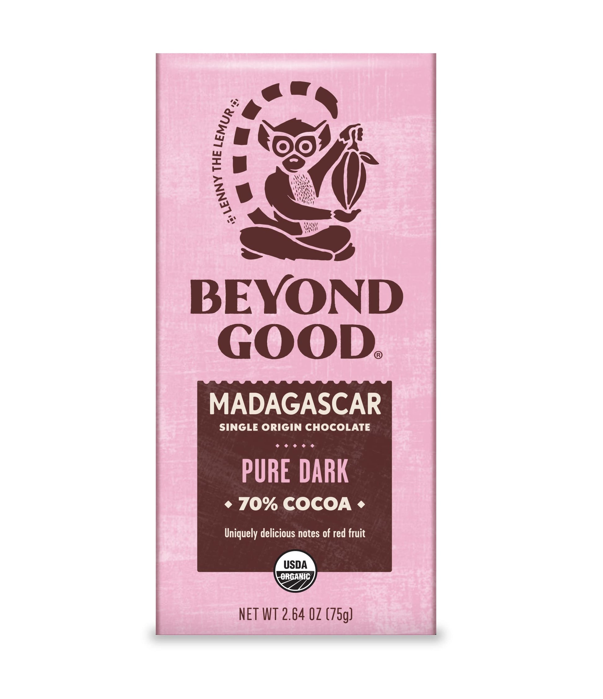 Beyond Good Organic 70% Madagascar Dark Chocolate Bar 2.64 Ounce