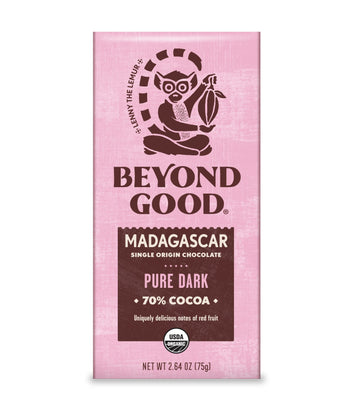 Beyond Good Organic 70% Madagascar Dark Chocolate Bar 2.64 Ounce