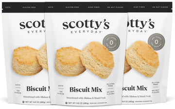 Scotty s Everyday - Keto Biscuit Zero Carb Mix - 0g Net carbs, 0g Added Sugar, Gluten-Free, High Fiber - No Nut Flours - 9.8oz,