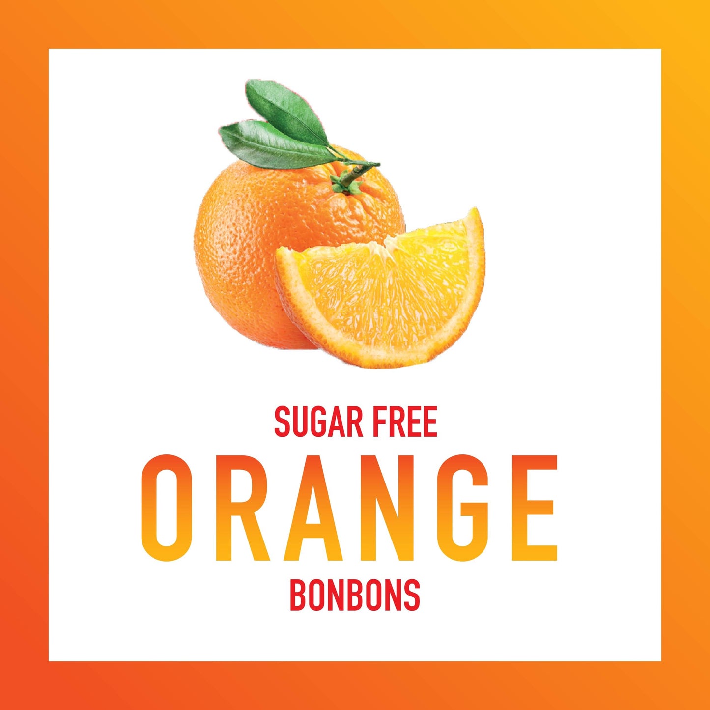 Swiss Imports Sugar Free Bonbons Hard Candy Drops, Orange, 200 Individually Wrapped Pieces, 500G/17.6Oz