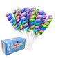Rainbow Twisty & Swirl Lollipops 20pk, Mermaid Lollipops Candy Individually Wrapped Bulk, Mermaid Party Supplies - Unicorn Candy