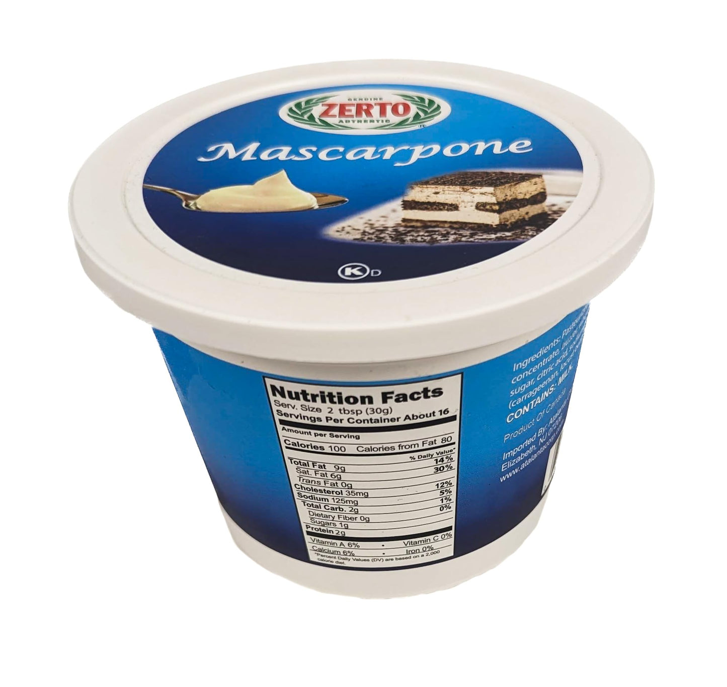 Generic Mascarpone Zerto 17.6 oz