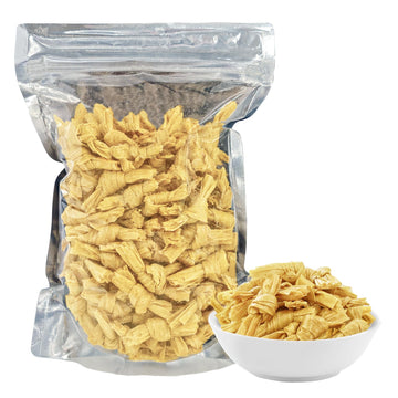 JTEDZI Dried Tofu Skin Knots, 1.1lb (500g) Bean Curd Knots, Natural Soy Tofu Knots