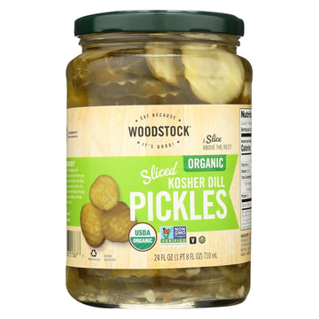 Woodstock Farms Organic Kosher Dill S Pickles (6X24 Oz)6