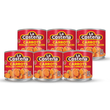 La Costea Sliced Pickled Carrots, 14.1 Ounce Can (Pack Of 6)