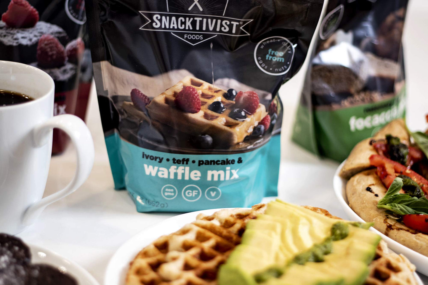 Snacktivist Foods - Gluten-Free, Vegan, Pancake & Waffle Mix, Non-GMO, Egg-Free, Dairy-Free, 23 Ounce