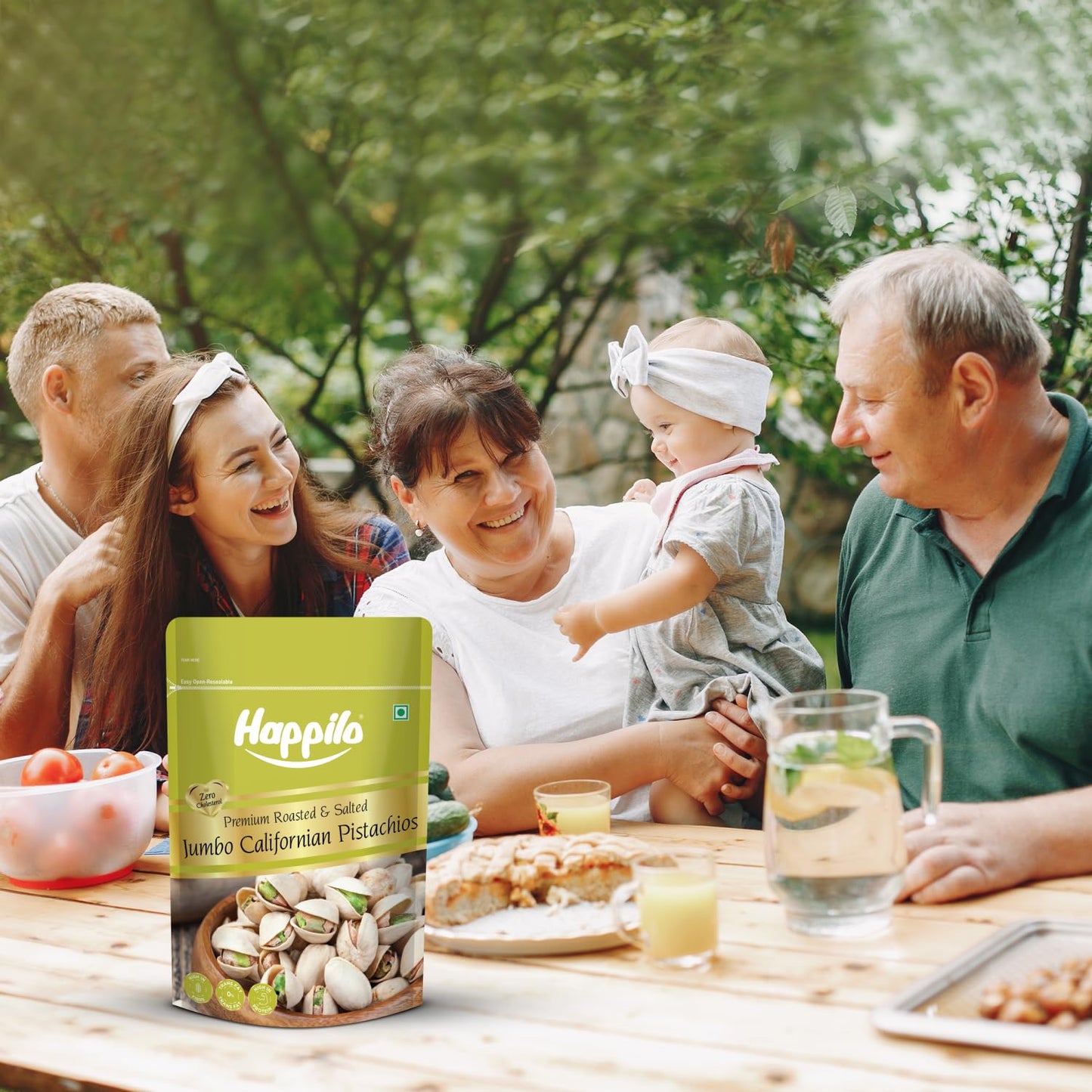 Happilo Enhanced Californian Roasted And Salted Pistachios, 200G