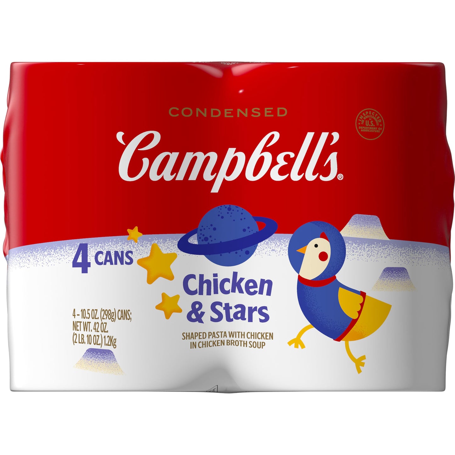 Campbells Condensed Kids Chicken And Stars Soup  10.5 Oz Can (4 Pack)