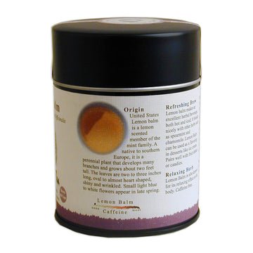 The Tao Of Tea, Lemon Balm Herbal Tea, Loose Leaf, 2.0 Ounce Tin