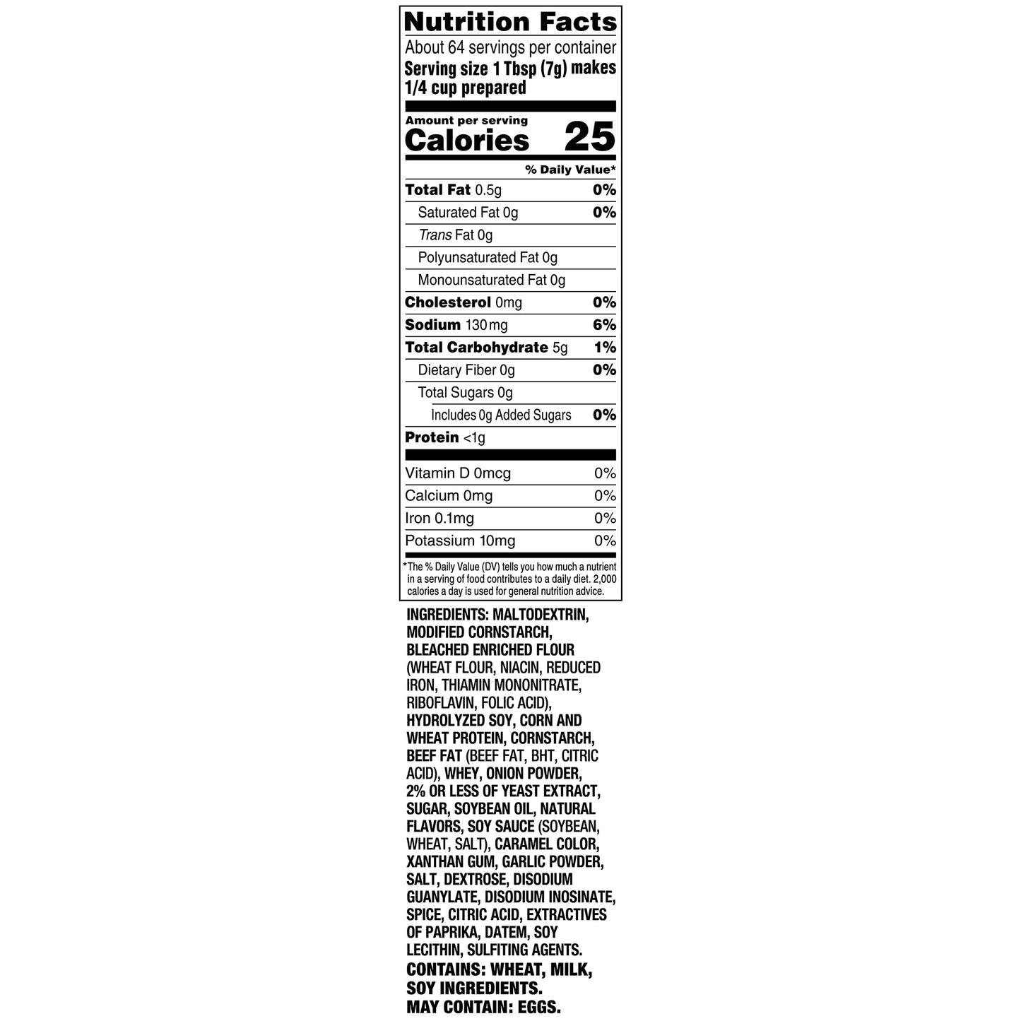 Trio Brown Gravy Mix, Brown Gravy Sauce, Low Sodium Foods, Just Add Water, 16 Oz Bag