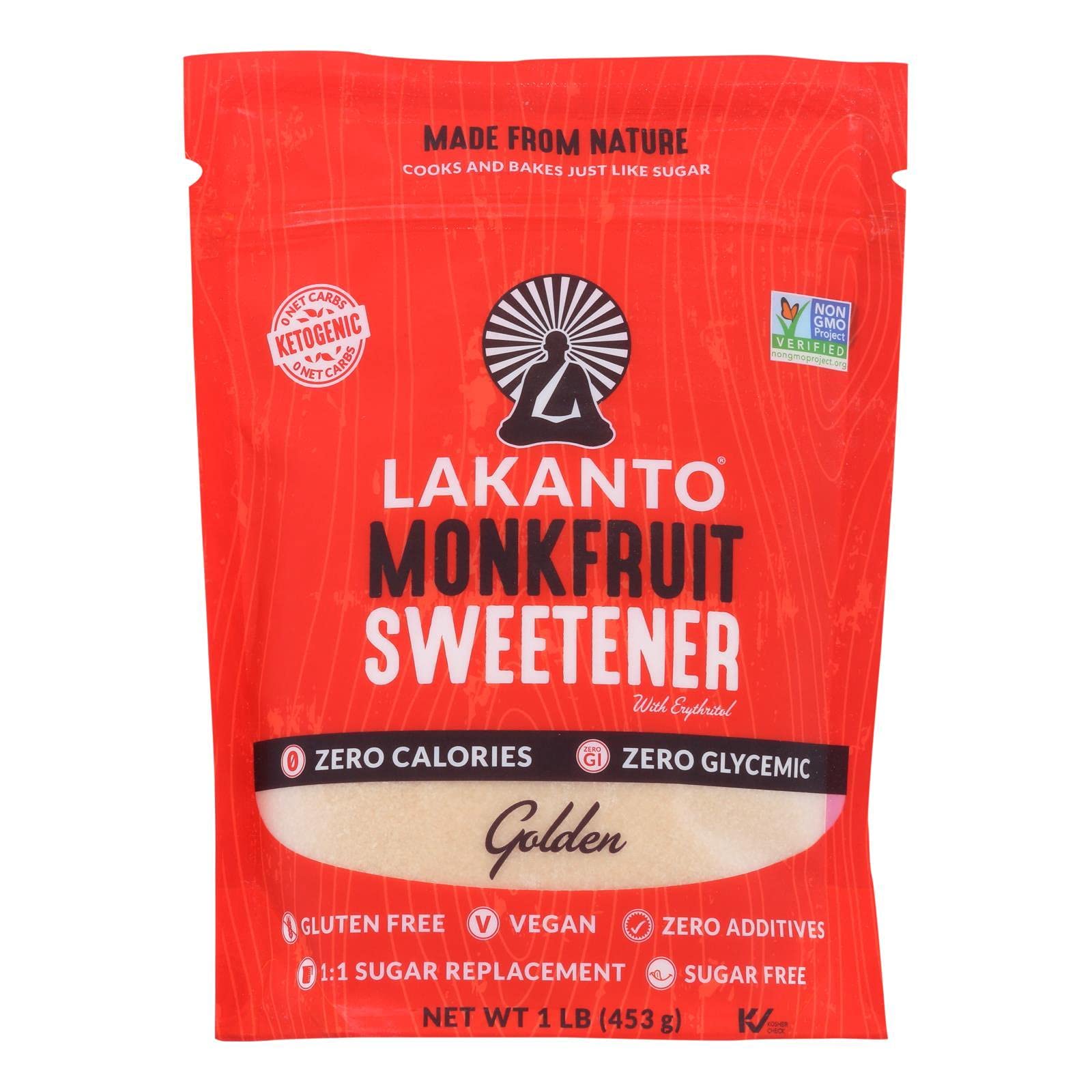 LAKANTO, SWTNR, GOLDEN, Pack of 8, Size 16 OZ - No Artificial Ingredients Dairy Free Yeast Free8