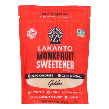 LAKANTO, SWTNR, GOLDEN, Pack of 8, Size 16 OZ - No Artificial Ingredients Dairy Free Yeast Free8