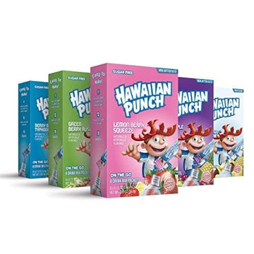 Hawaiian Punch, Paradise Variety Pack- Powder Drink Mix - (5 Boxes, 40 Sticks) - Sugar Free & Delicious, Excellent Source Of Vitamin C, Makes 40 Flavored Water Beverages
